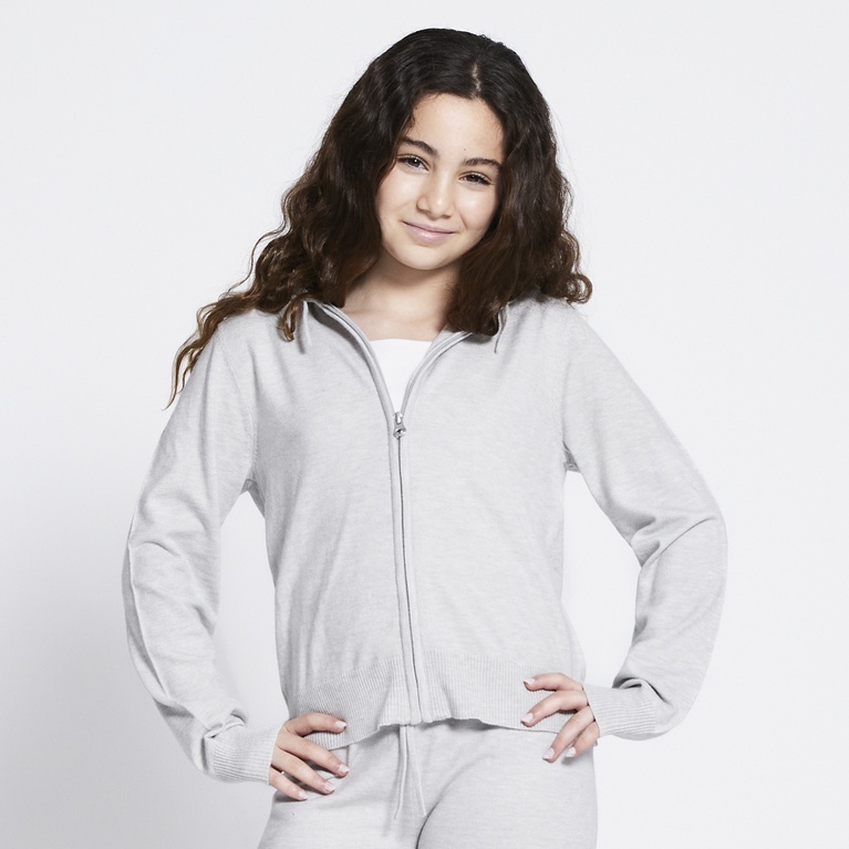 Knitted zip hoodie "Jennifer star"